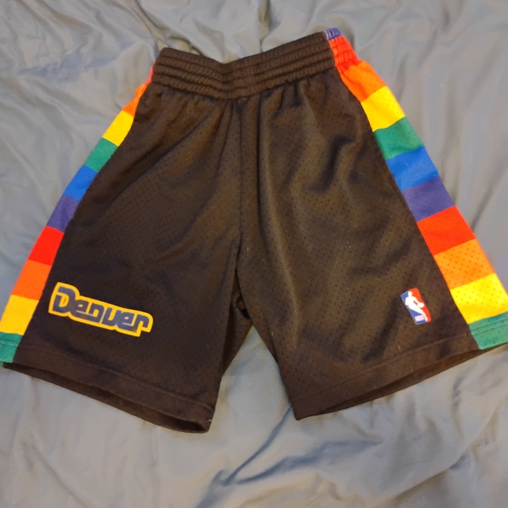 Mitchell & Ness Men's NBA Swingman Shorts Denver Nuggets 91-92 Basketball Small